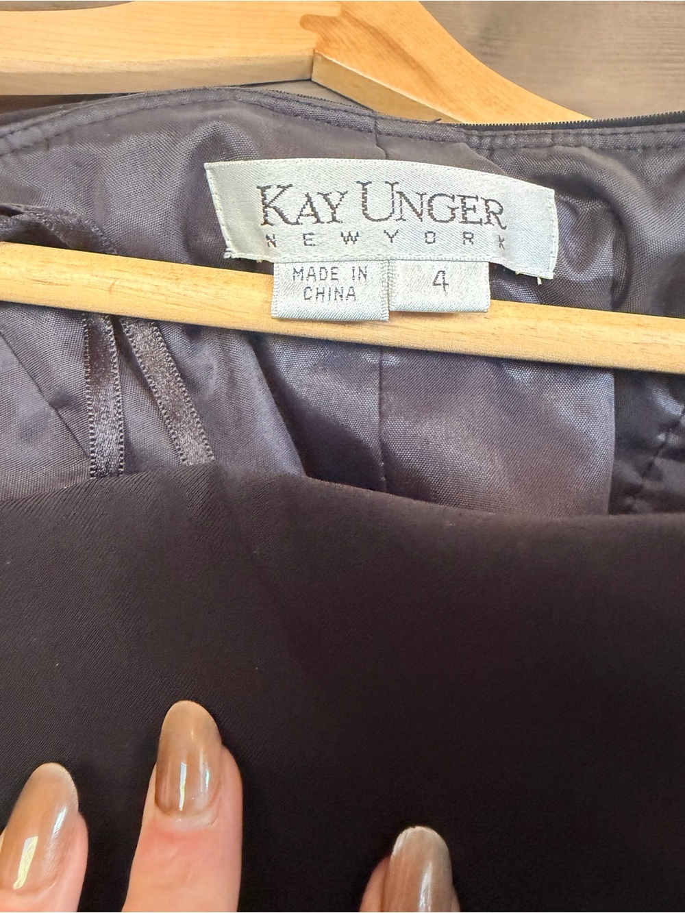 Kay Unger Strapless Black Ruched Evening Gown - Picture 4 of 10